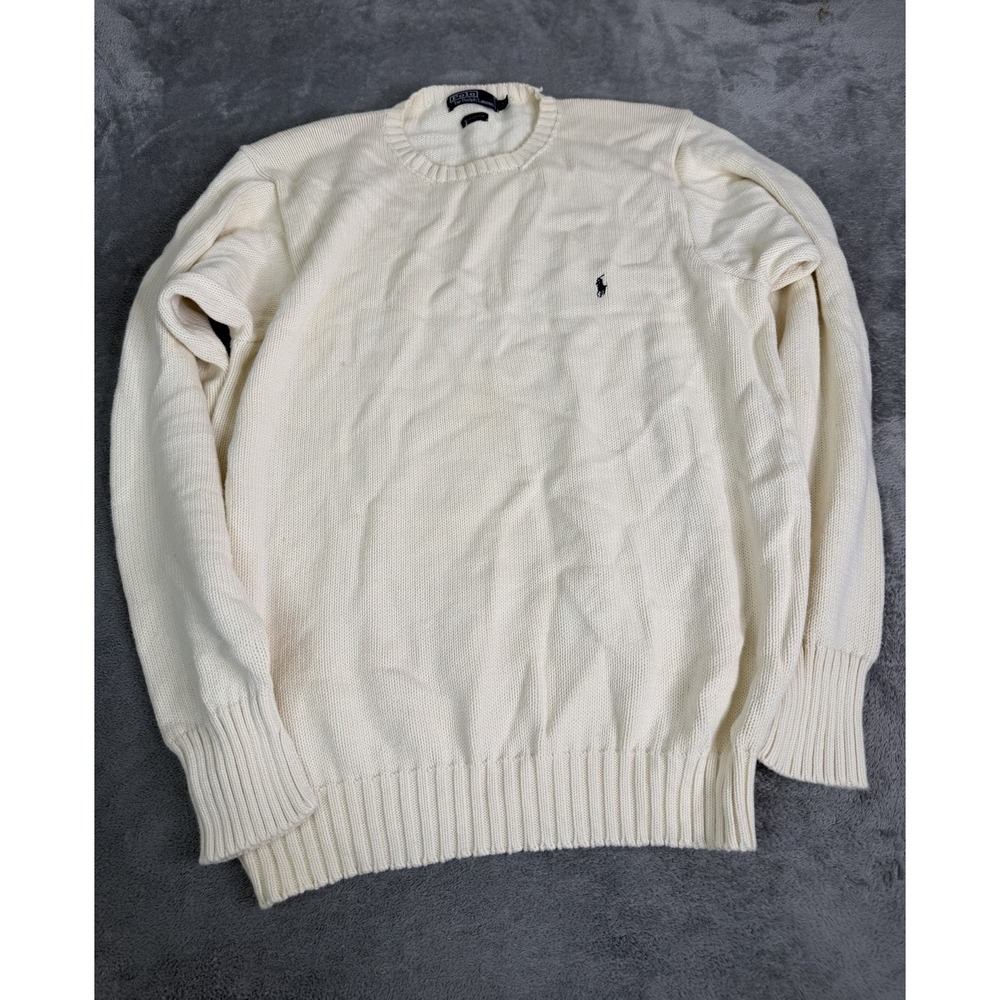 Polo Ralph Lauren Pullover Sweater Men's Size Large Tall White